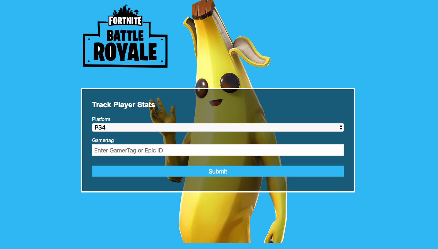 Fortnite Stat Tracker App